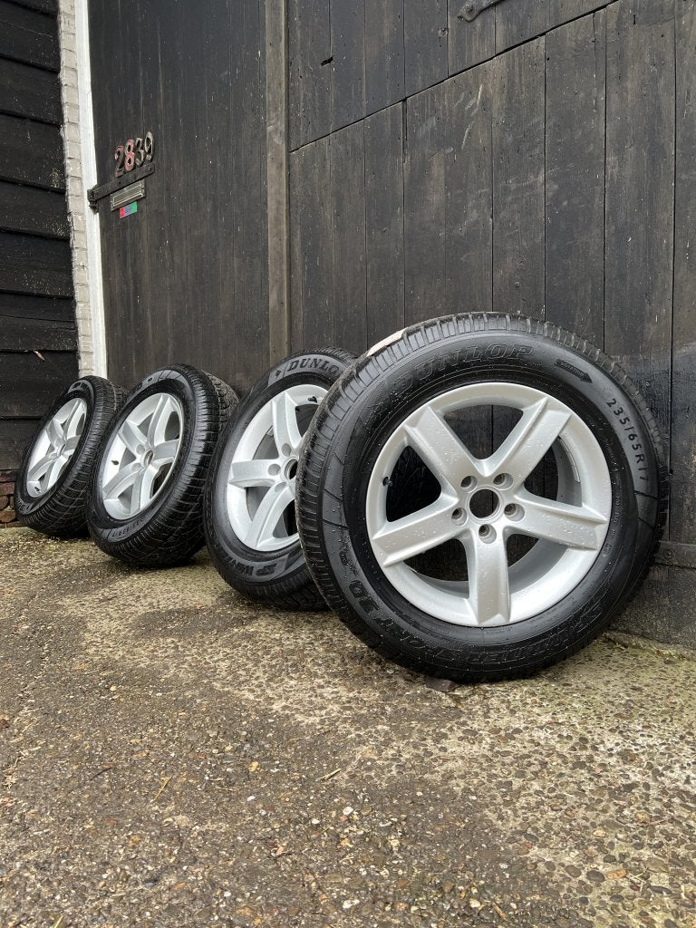 Originele Audi Q5 5x112 17” winterset 5mm dunlop wintersport, Auto-onderdelen, Banden en Velgen, Niet ingevuld, Gebruikt, Banden en Velgen