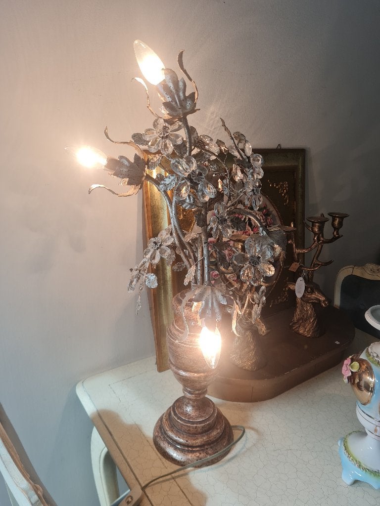 Vintage Italiaanse kristallen lamp