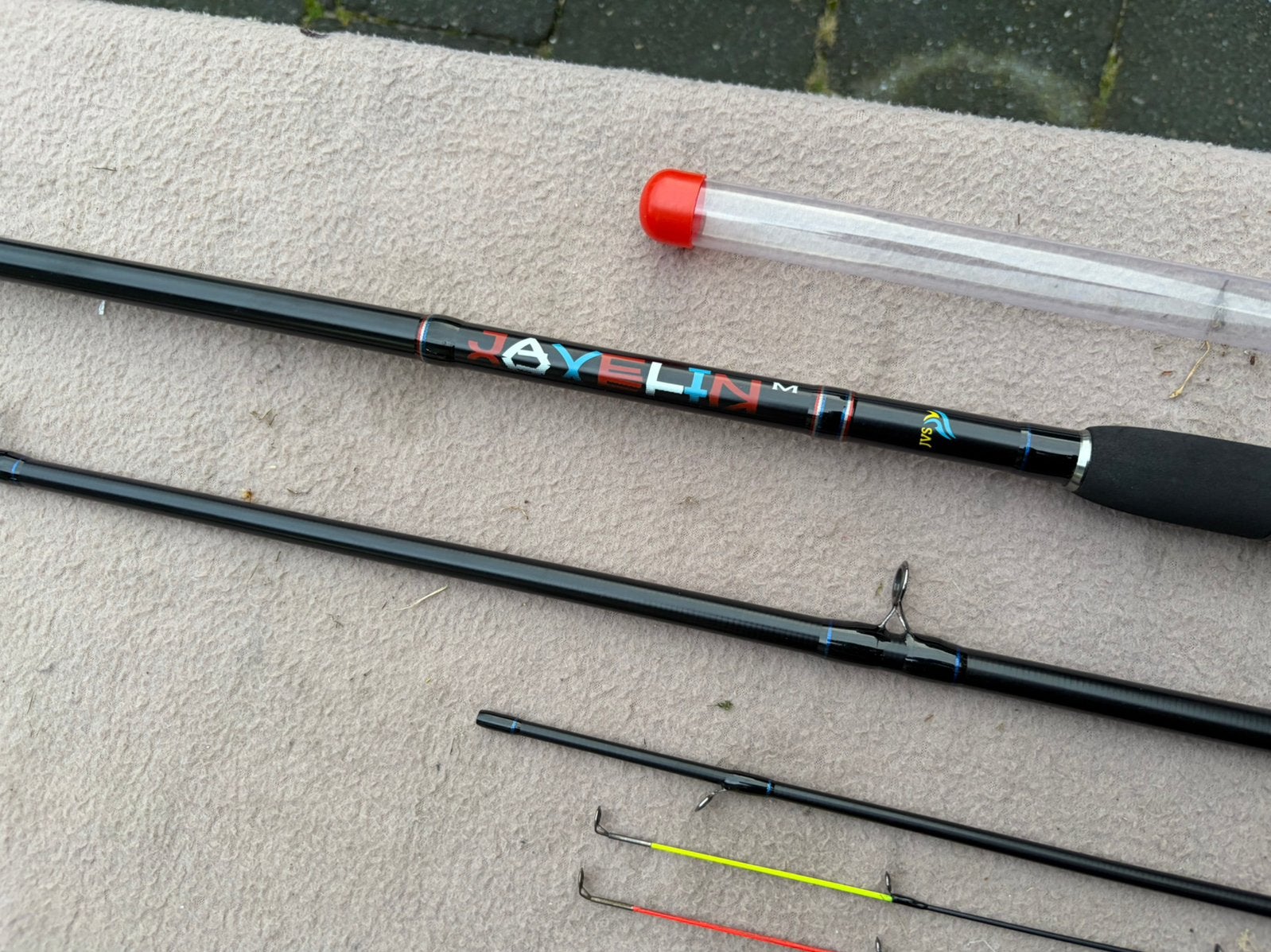 Jvs Javelin medium feeder 13ft feederhengel, Watersport en Boten, Ophalen of Verzenden, Gebruikt, Werphengel