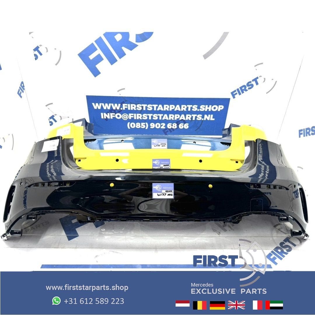 A1778851301 W177 ACHTERBUMPER A KLASSE AMG BUMPER ZWART/WIT/, Gebruikt, -, Ophalen of Verzenden, Achter