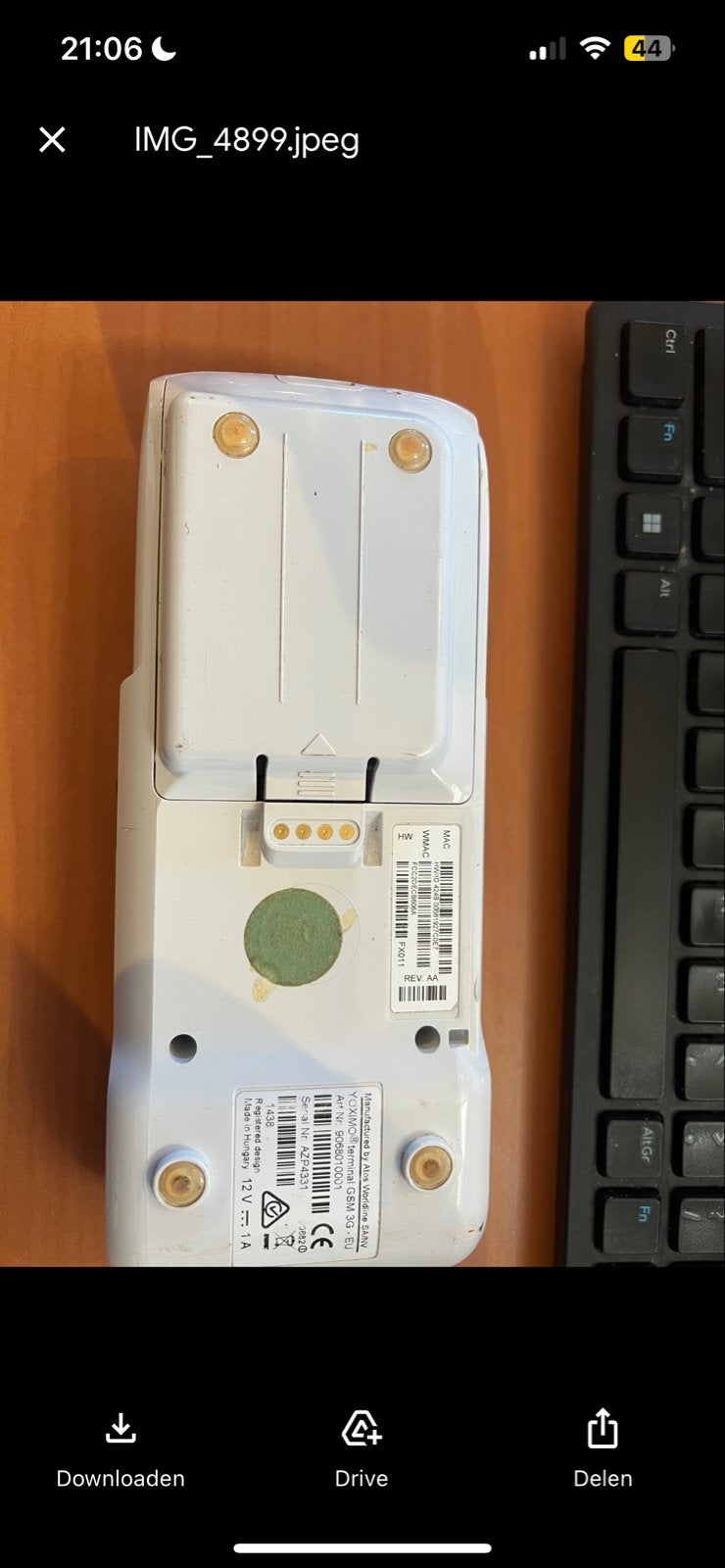 Atos Worldline YOXIMO pinautomaat 3G, Ophalen of Verzenden