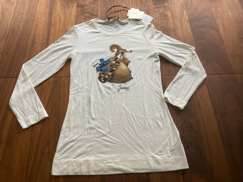 Monnalisa jakioo ice age eekhoorn noot shirt 152 nieuw!, Meisje, Nieuw, Ophalen of Verzenden, Shirt of Longsleeve