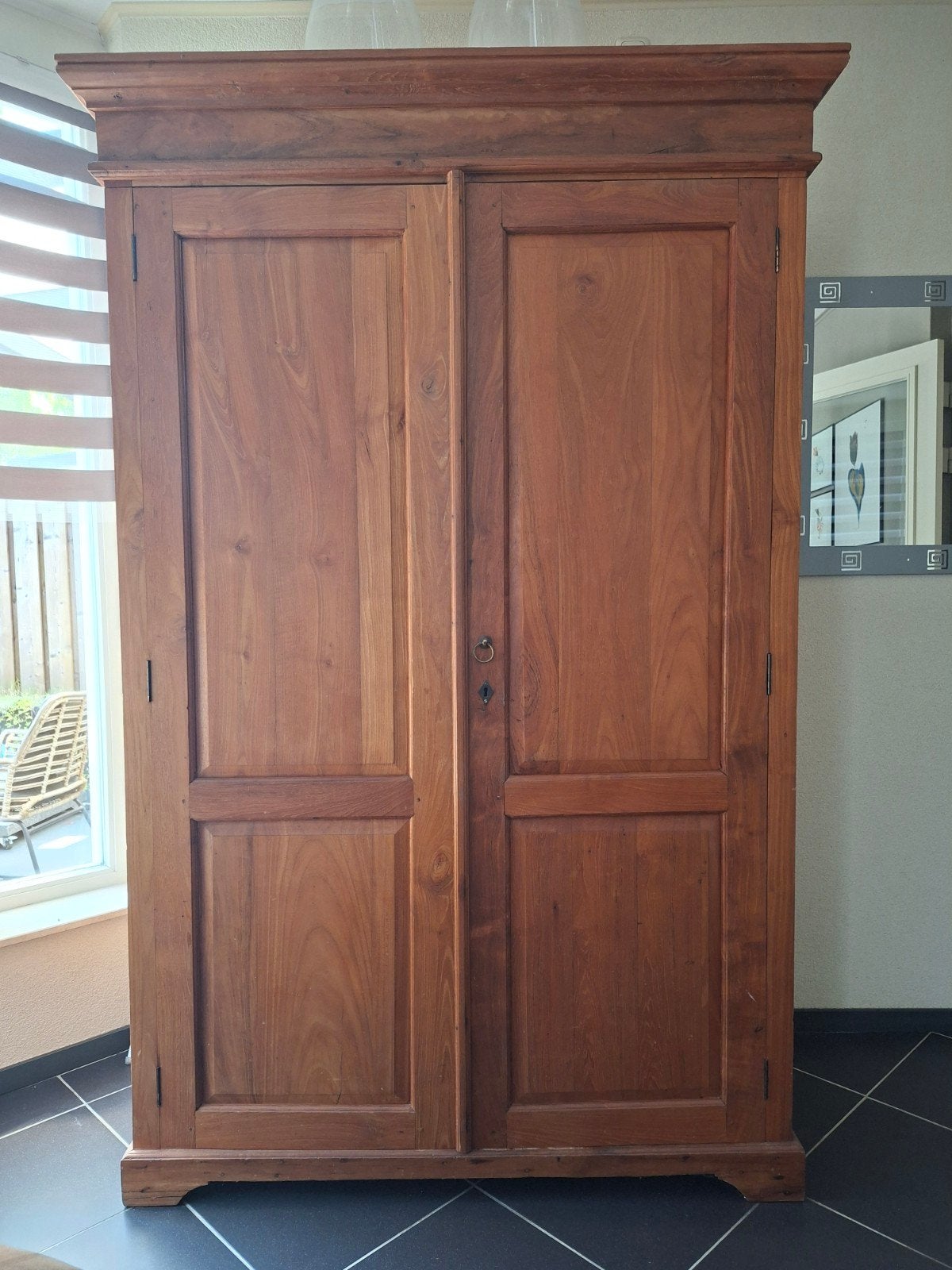 Houten opbergkast ook geschikt als bovenkleding hangkast, Ophalen, Gebruikt, 50 tot 100 cm, Minder dan 100 cm