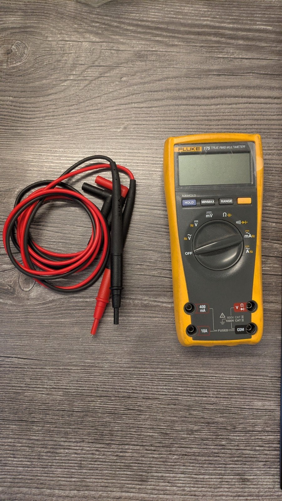 Fluke 175 True RMS Multimeter met meetsnoeren, Ophalen of Verzenden, Gebruikt, Multimeter