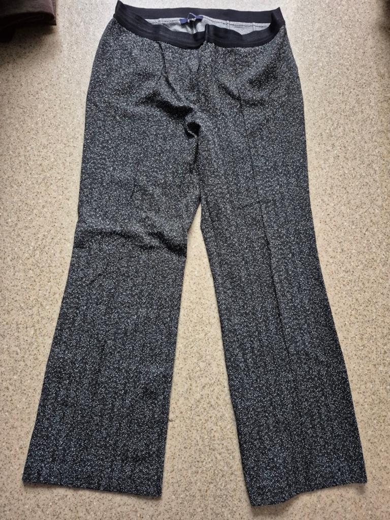 Gardeur Dames Broek Zwart/Wit Visgraatpatroon, Kleding | Dames, Zwart, Maat 42/44 (L), Ophalen of Verzenden, Zo goed als nieuw