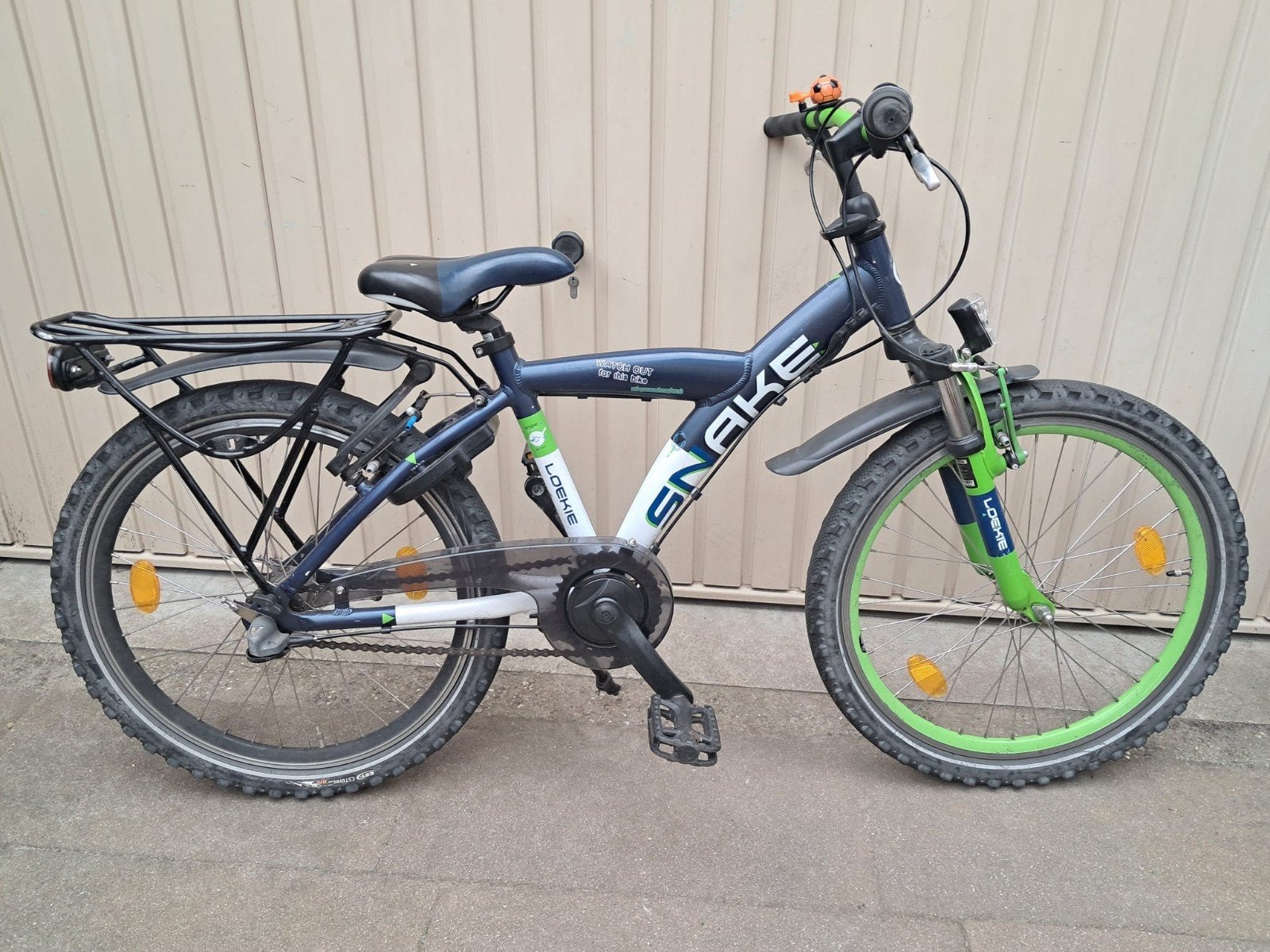Loekie batavus snake 22 inch 3 versnellingen jongensfiets, Ophalen, Gebruikt, 22 inch, Versnellingen