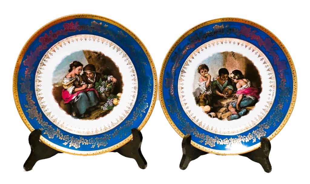 Limoges borden in porselein., Ophalen of Verzenden, Zo goed als nieuw, Porselein, Bord of Schaal
