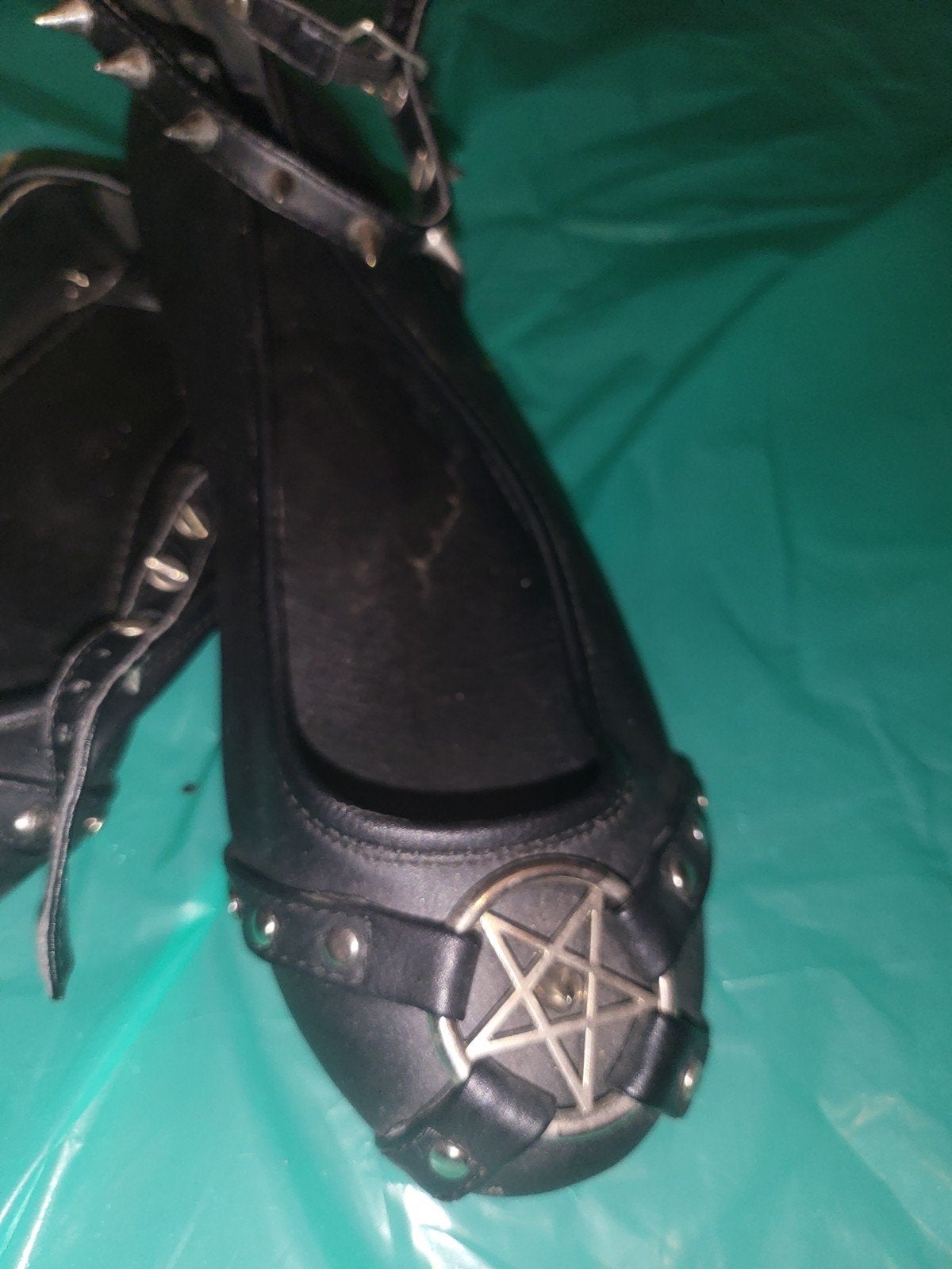 Zwarte Kinky Fetish School Meisjes Schoenen Maat 39, Kleding | Dames, Verzenden, Gedragen, Zwart, Ballerina's