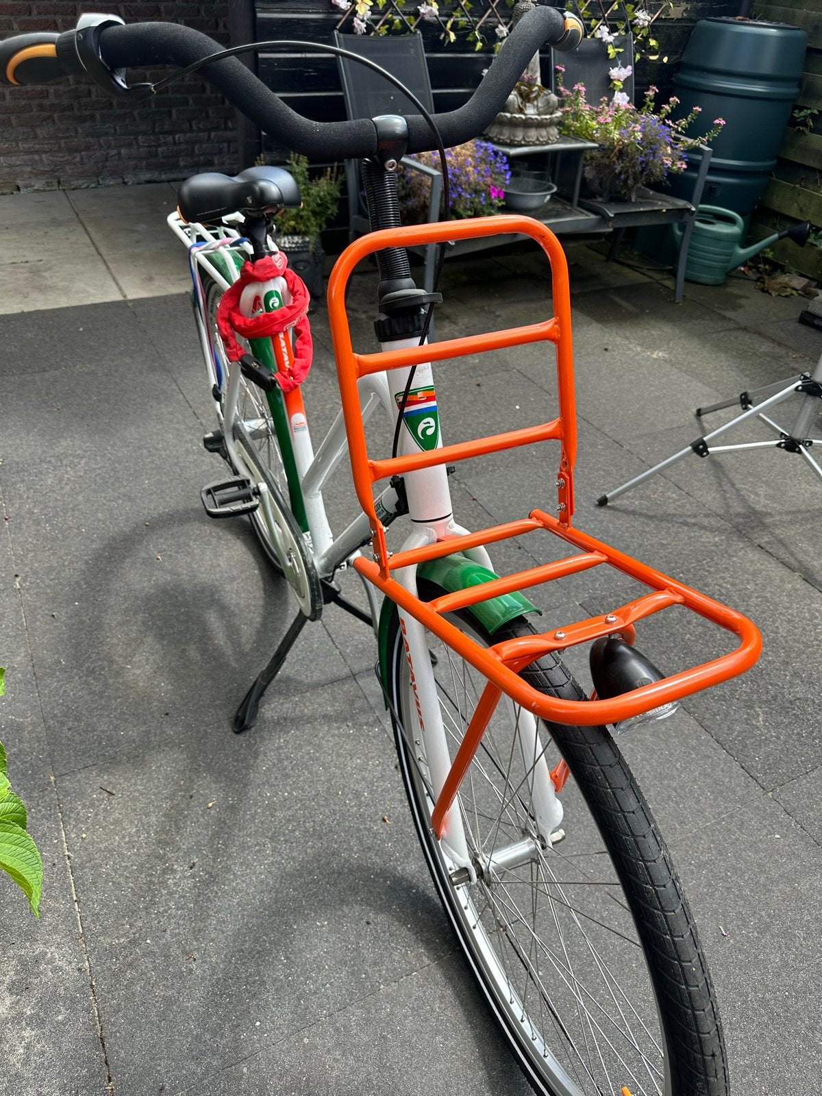 Batavus Postcode fiets met voordrager, Terugtraprem, 53 tot 56 cm, Versnellingen, Batavus