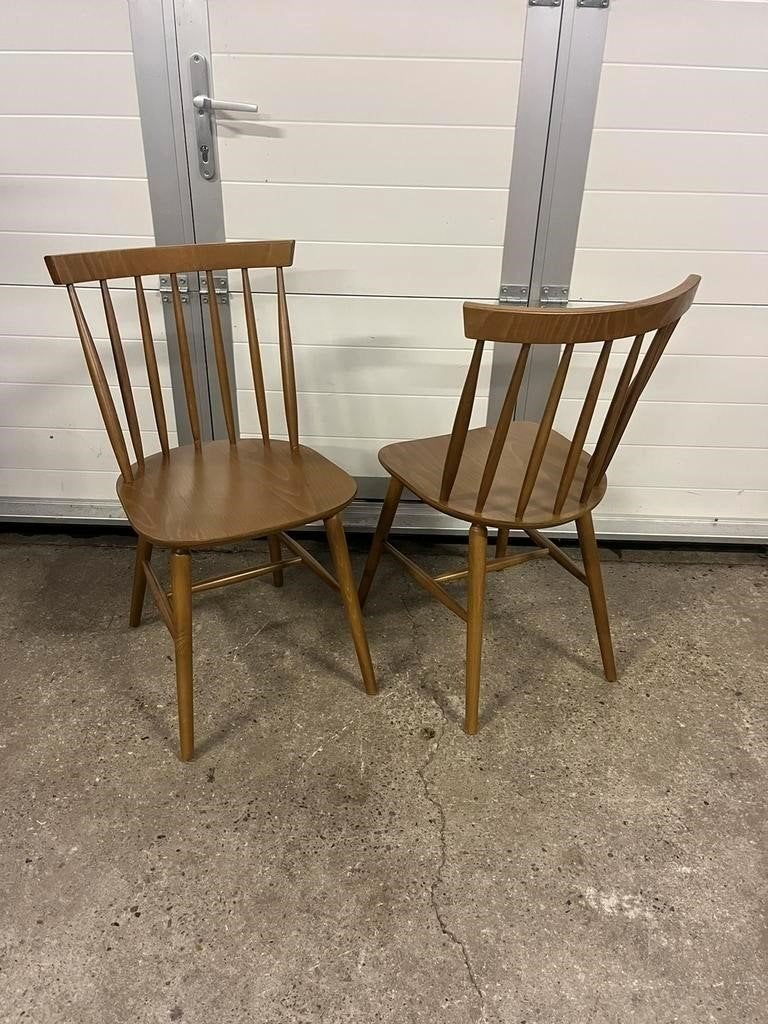 24 stuks houten Horeca bistro Fameg stoelen Thonet Filou, Ophalen, Bruin, Zo goed als nieuw, Vijf, Zes of meer stoelen