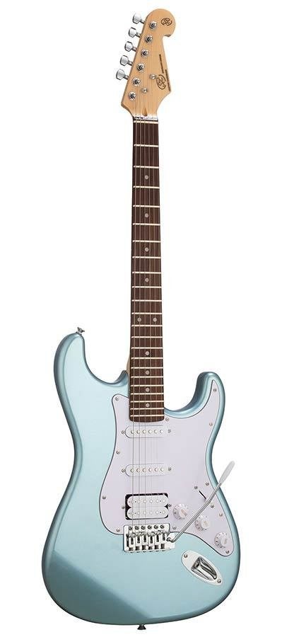 SX SE1HSS-SK-MIB ST elektrische gitaar set BL met versterker, Muziek en Instrumenten, ., Nieuw, Ophalen of Verzenden, .