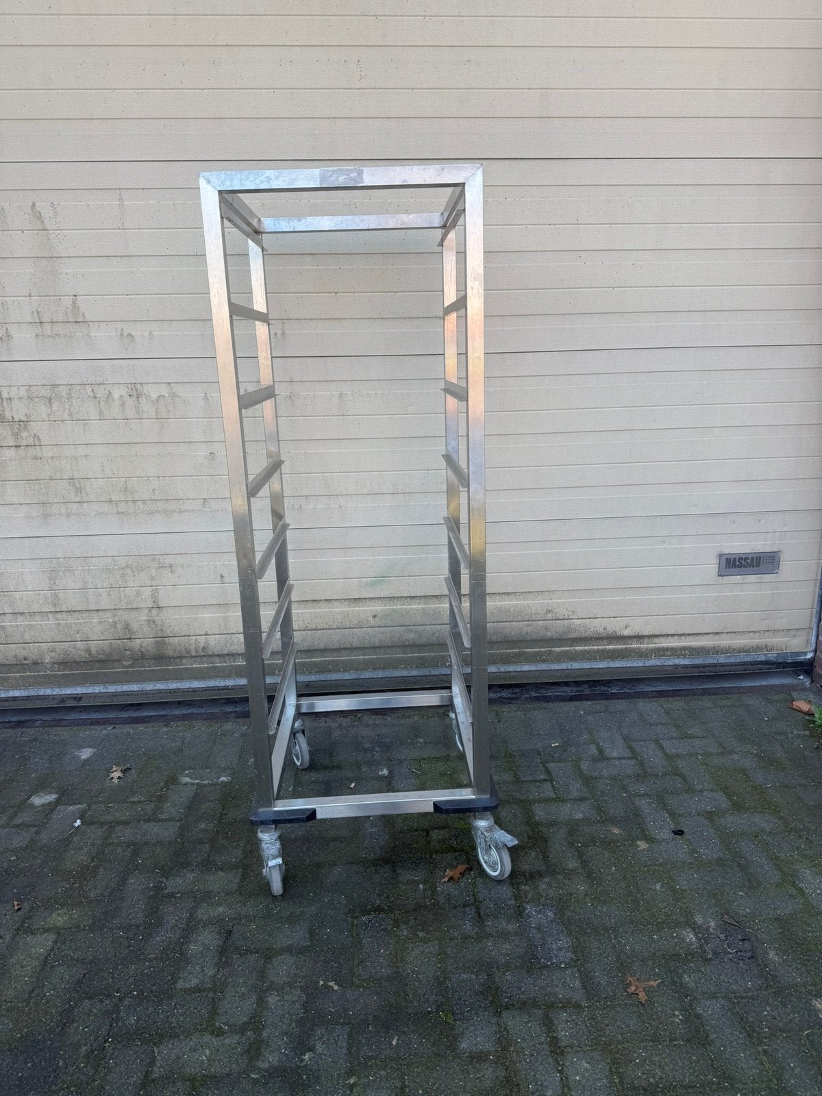 RvS regaalkar 2/1 gastronom mooie degelijke kar, Ophalen, Zo goed als nieuw