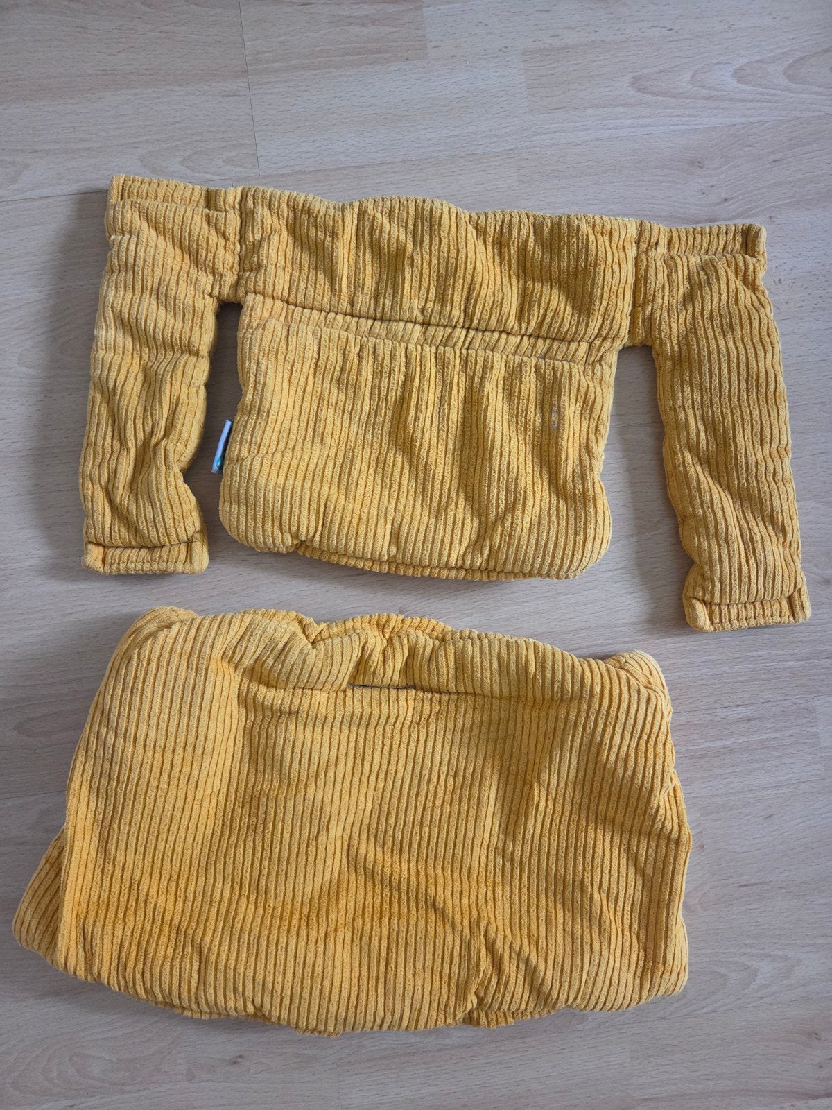 Ukje Kussenset voor Stokke Tripp Trapp Babyset - Geel Rib, Ophalen of Verzenden, Zo goed als nieuw