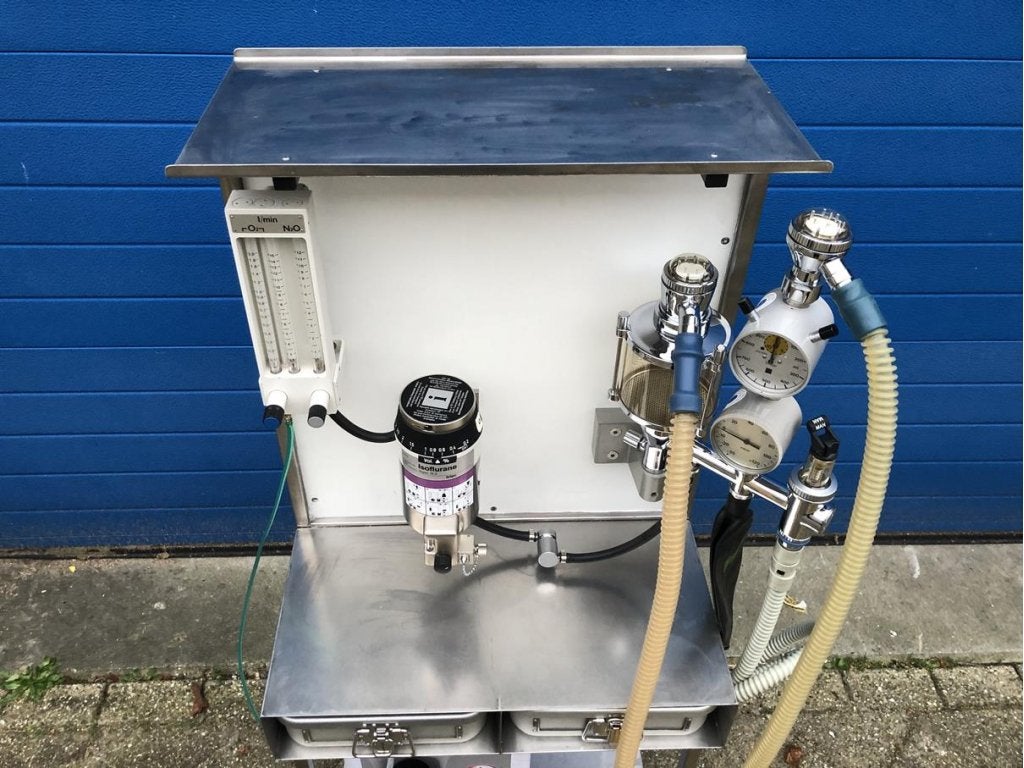 Gas anesthesie toestel verrijdbaar dierenartspraktijk DAP, Niet ingevuld, Gebruikt, Niet ingevuld, Ophalen of Verzenden