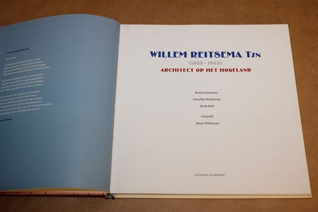 Willem Reitsema Tzn — Architect op het Hogeland — 2008, Ophalen of Verzenden, Gelezen, Architecten