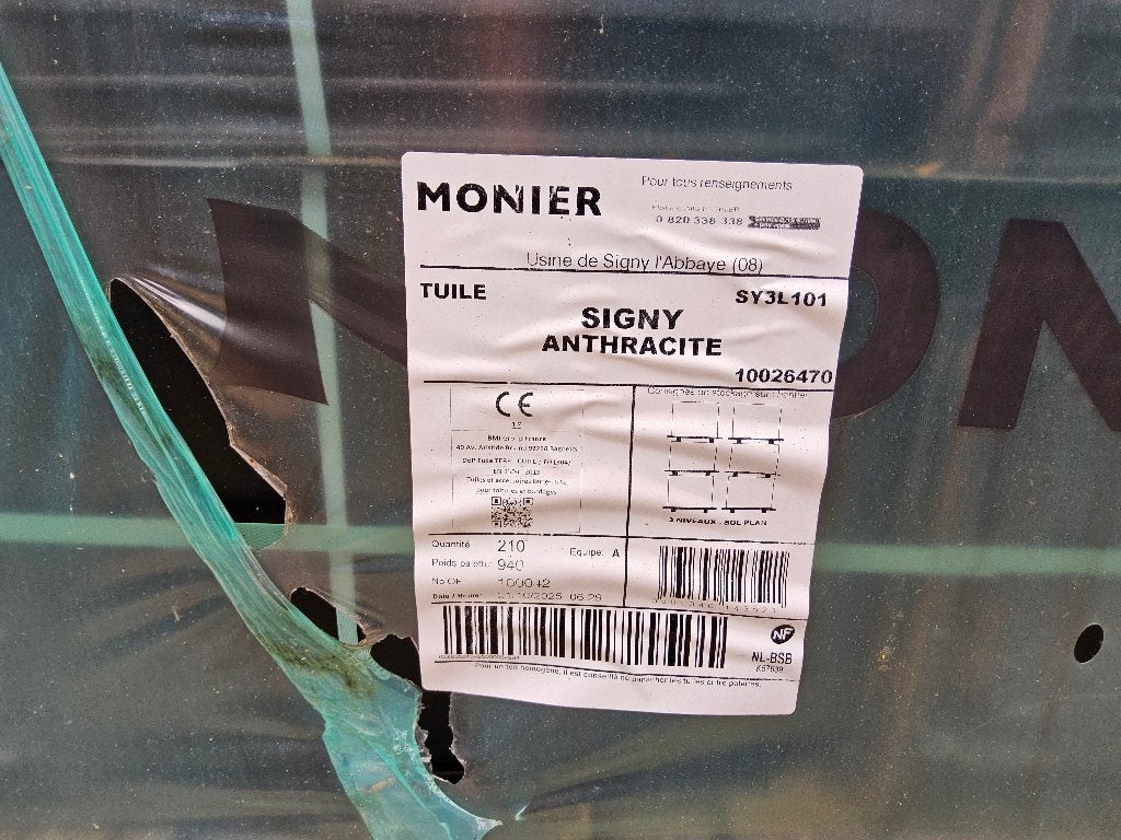 Monier Signy anthracite, Doe-het-zelf en Verbouw, Dakpannen en Dakbedekking, Ophalen, Nieuw, 15 m² of meer, Dakpannen