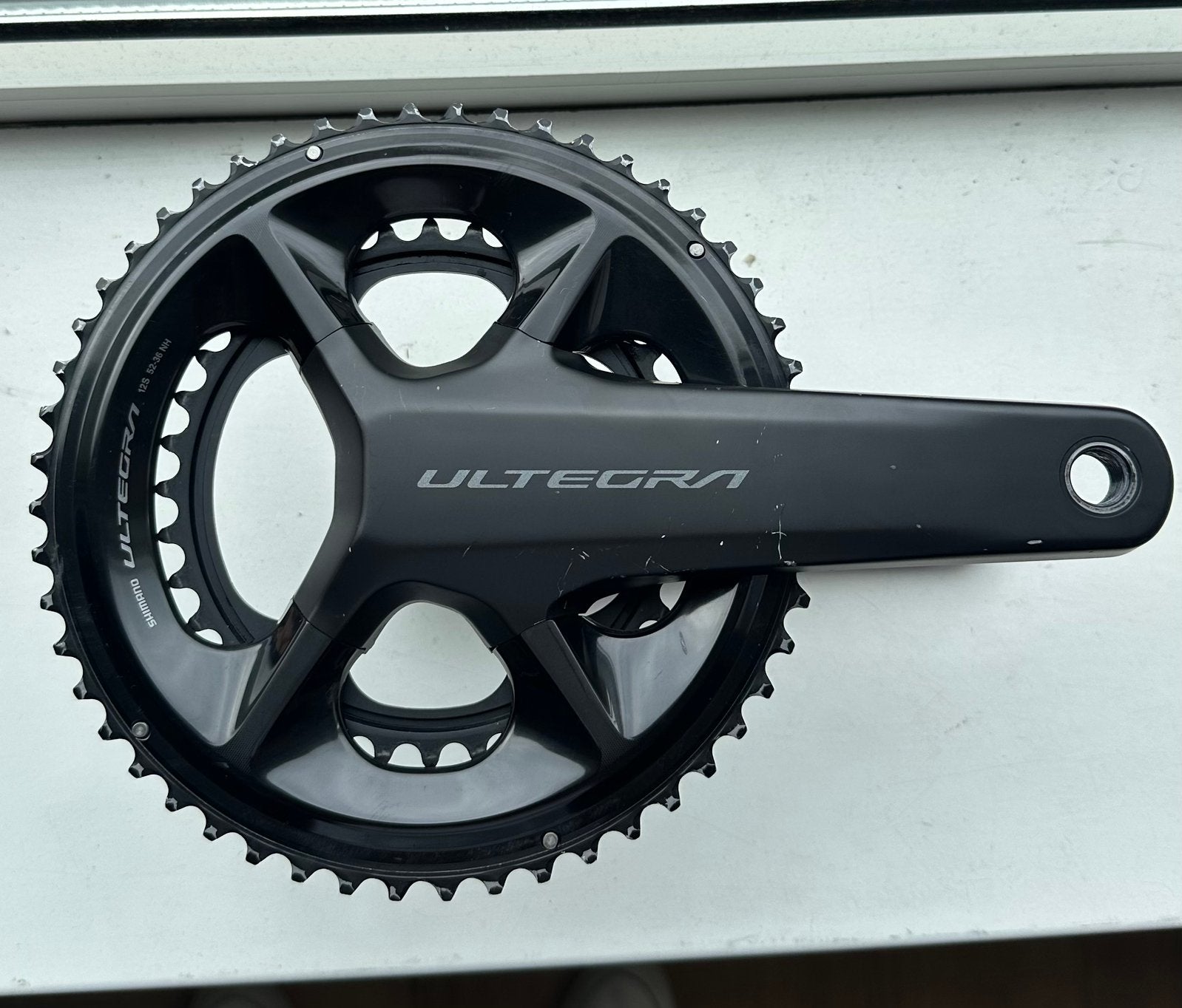Ultegra Crankstel met 4iiii Powermeter, Fietsen en Brommers, Crankstel of Pedalen, Ophalen of Verzenden, Zo goed als nieuw, Aluminium