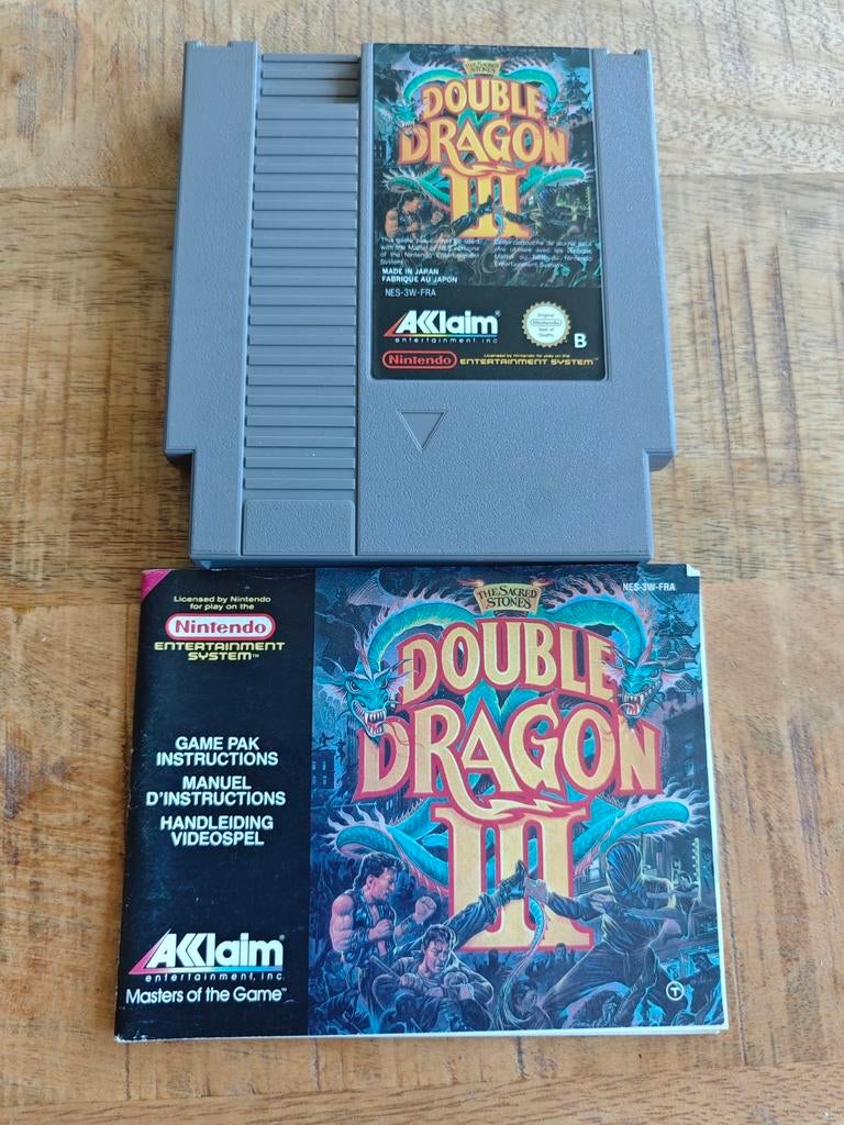 Nintendo NES Double Dragon III - Gratis verzending, Spelcomputers en Games, Games | Nintendo NES, Gebruikt, Vechten, 2 spelers