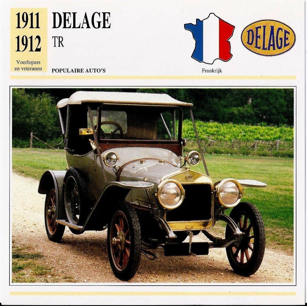 Ma12 autokaart delage tr 8, Ophalen of Verzenden, Auto's