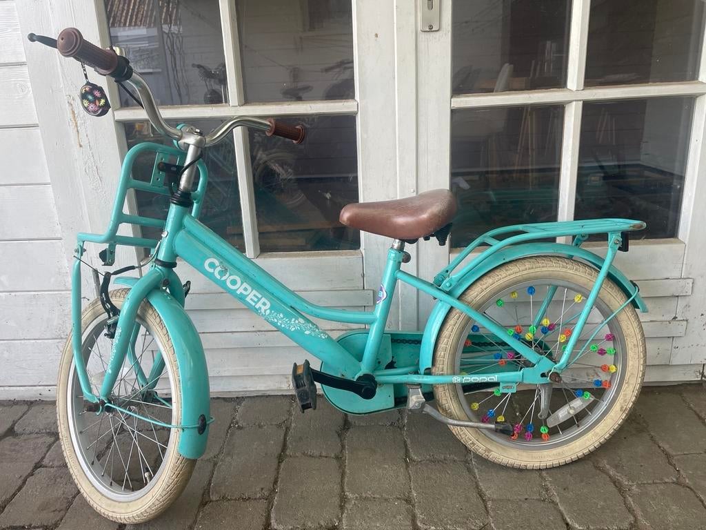 Kinderfiets 18 inch - opknapper, Ophalen, Gebruikt, Velgrem, 16 tot 20 inch