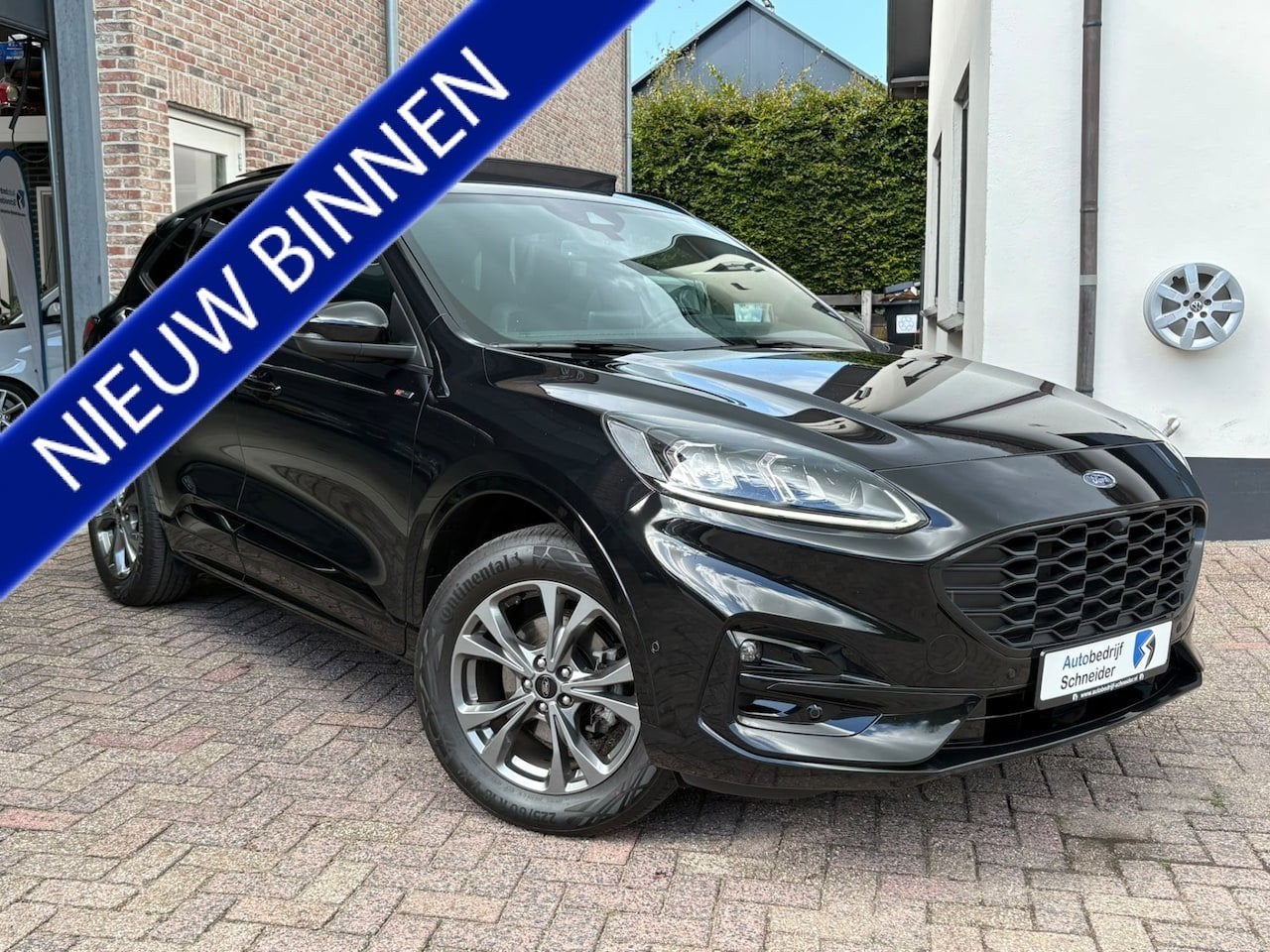 Ford Kuga 2.5 20V PHEV ST-Line X, SOH 97.5%, Pano, B&O Deale, Auto's, Dealer onderhouden, Gebruikt, Zwart, 4 cilinders