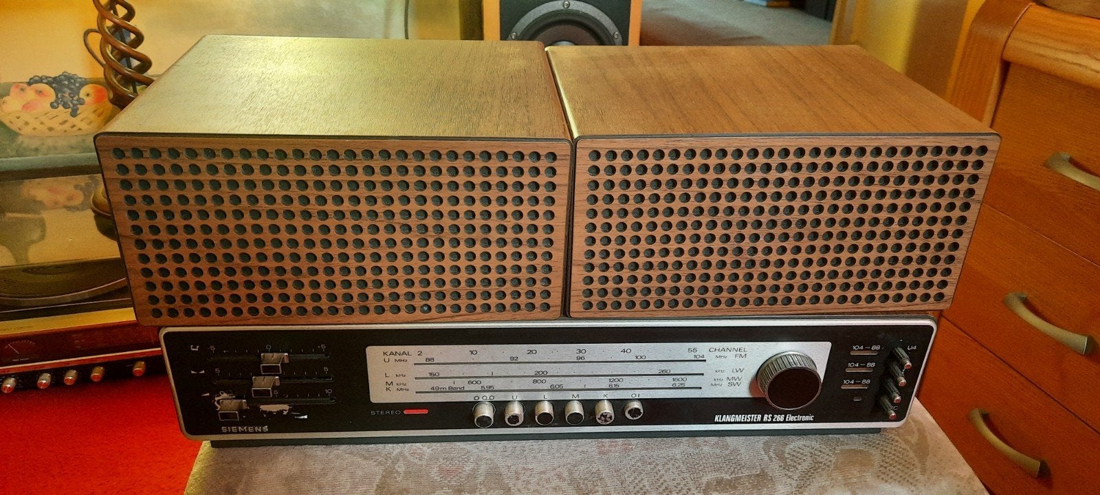 Te koop siemens klangmeister rs266 ✅️, Ophalen, Gebruikt