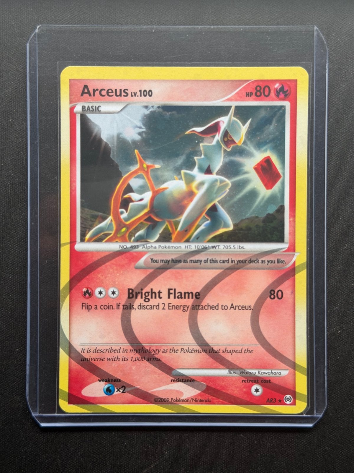 Arceus LV.100 AR3, Ophalen of Verzenden, Zo goed als nieuw, Losse kaart, Foil