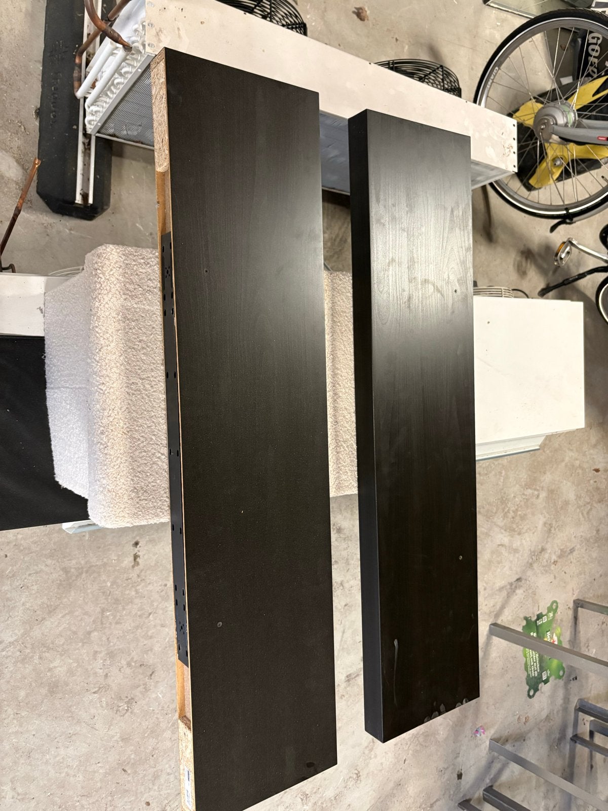 IKEA LACK wandplank zwart (2 stuks), Ophalen, Gebruikt