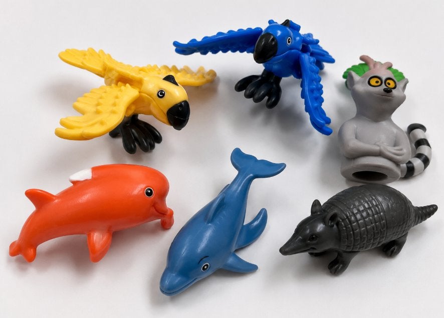 Dieren figuurtjes (6 stuks), Ophalen of Verzenden, Zo goed als nieuw