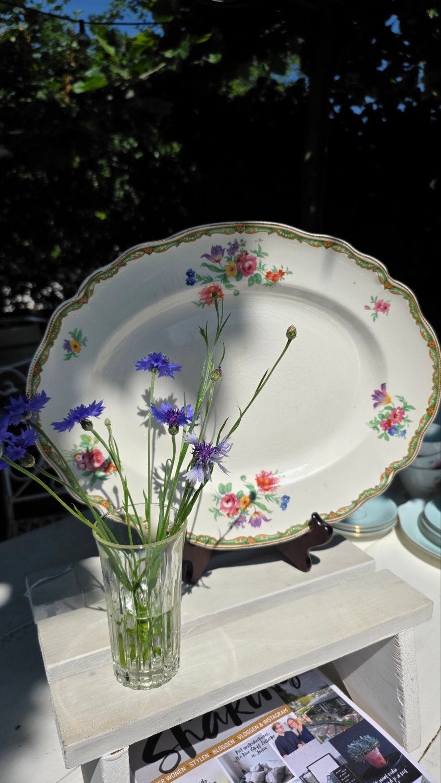 Vintage Johnson Brothers Staffordshire serveerschaal, Ophalen of Verzenden