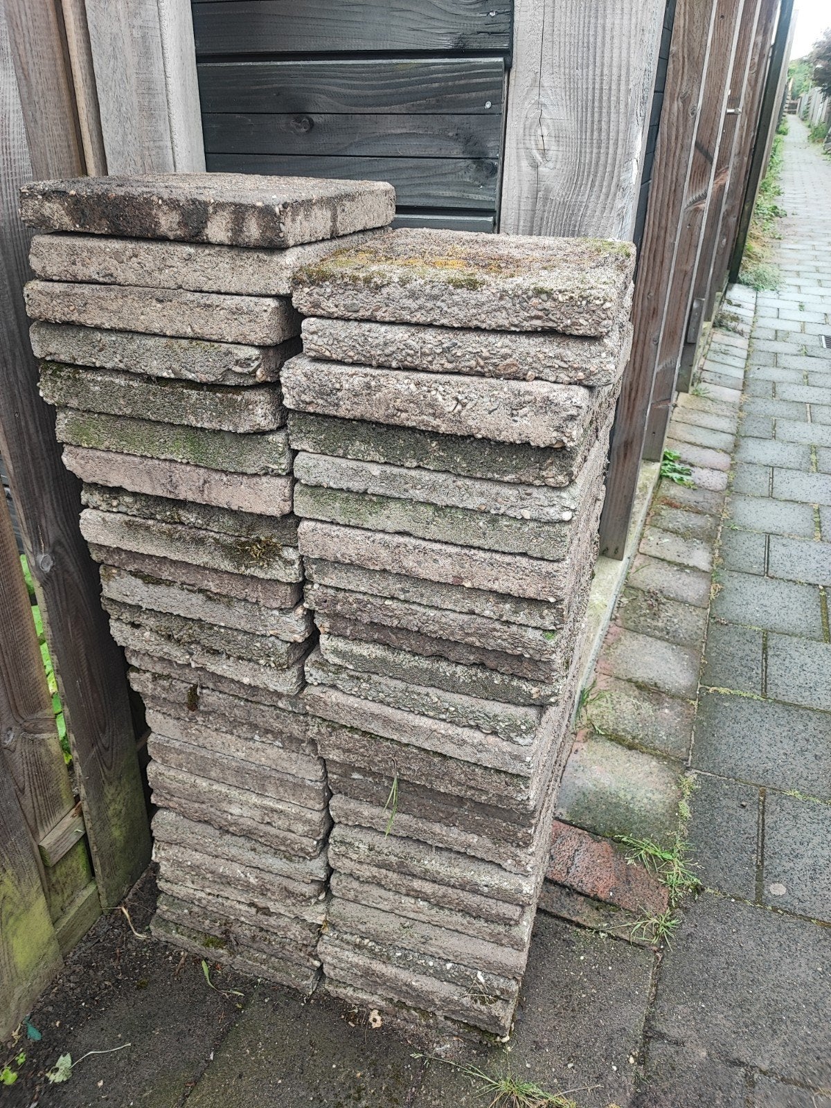 Gebruikte Tegels (zoek maar uit), Tuin en Terras, Ophalen, Gebruikt, Minder dan 5 m², Beton