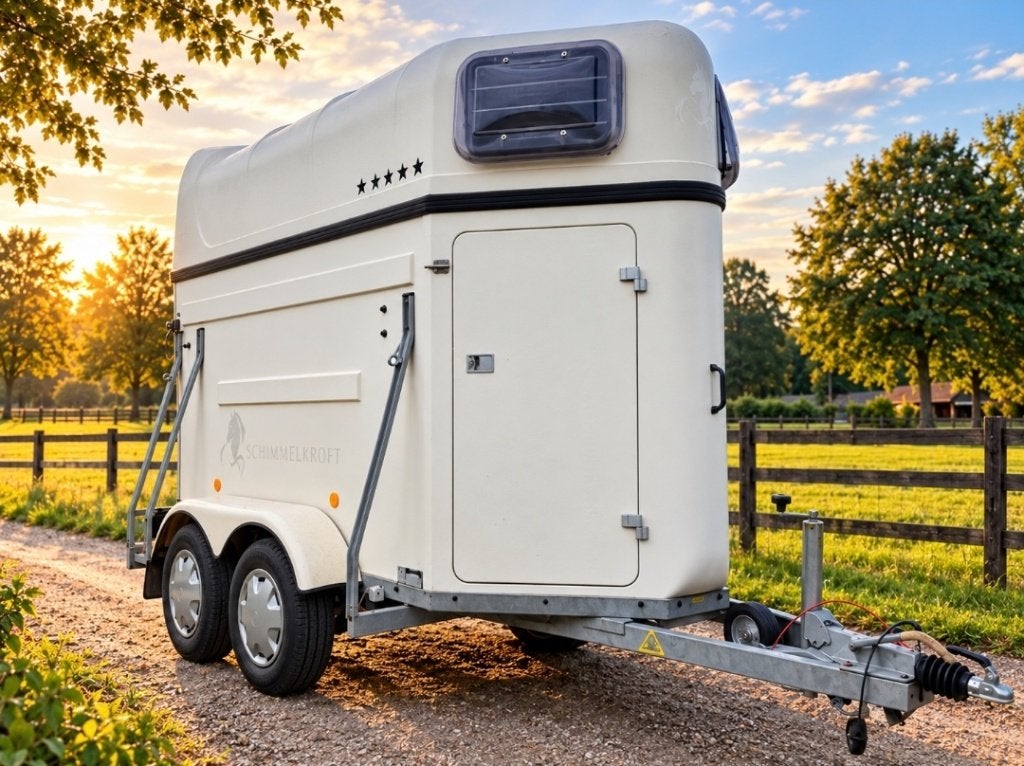 Heja 1,5 Paards   Paardentrailer Polyester !!, Ophalen, Gebruikt, Polyester, 1½-paards trailer