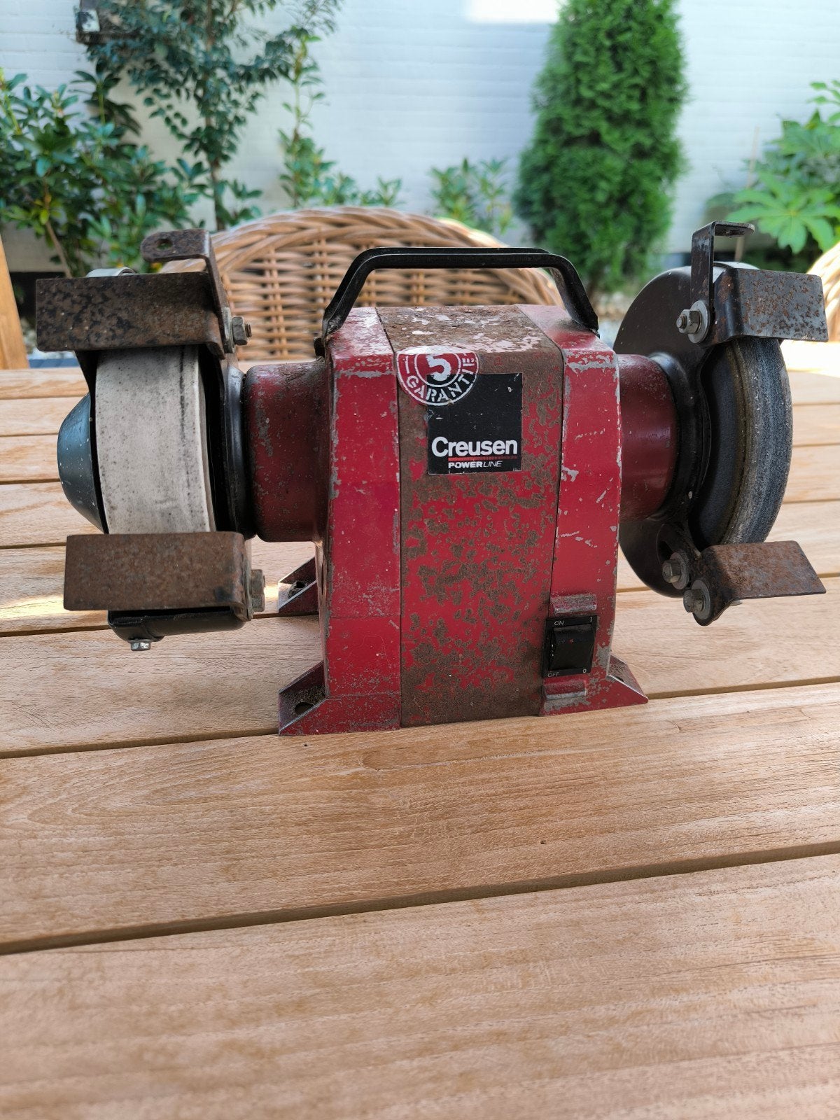 Creusen Powerline DS 7150 TS werkbankslijpmachine 275W, Ophalen of Verzenden, Minder dan 700 watt, Werkbankslijpmachine