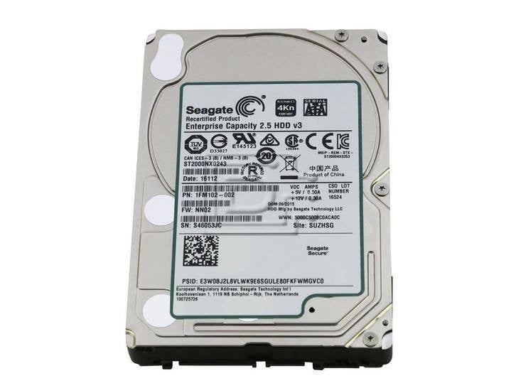 Seagate ST2000NX0303 2TB HDD 3.5" SATA, Computers en Software, Harde schijven, Intern, 2TB, Gebruikt, Ophalen of Verzenden