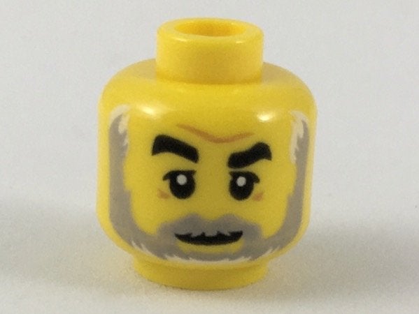 Lego Castle Gezicht Yellow Minifigure, Minifigure, Head Blac, Lego, Nieuw, Ophalen of Verzenden, Losse stenen