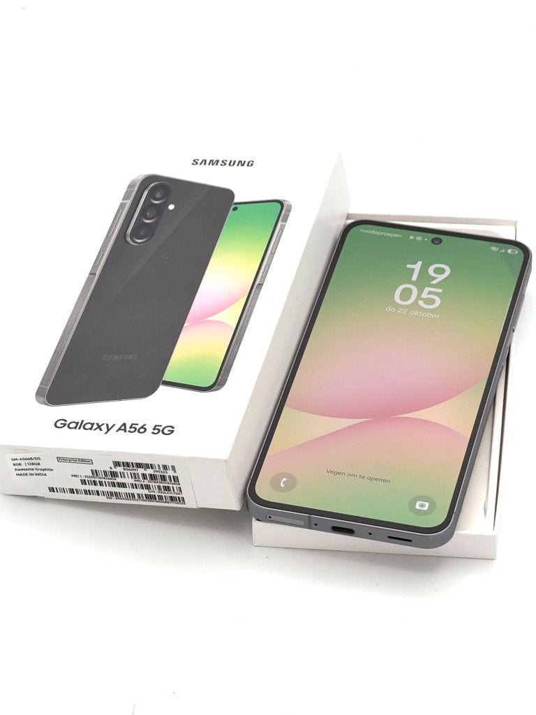 Erg Nette Samsung Galaxy A56 Graphite 128GB, 100% batterij!, Samsung, Gebruikt, ., Zwart