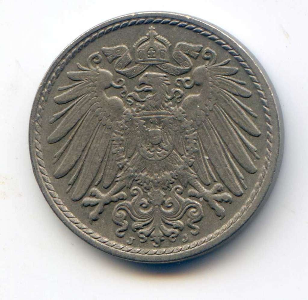 Duitsland 5 Pfennig 1915 J, Ophalen of Verzenden, Duitsland