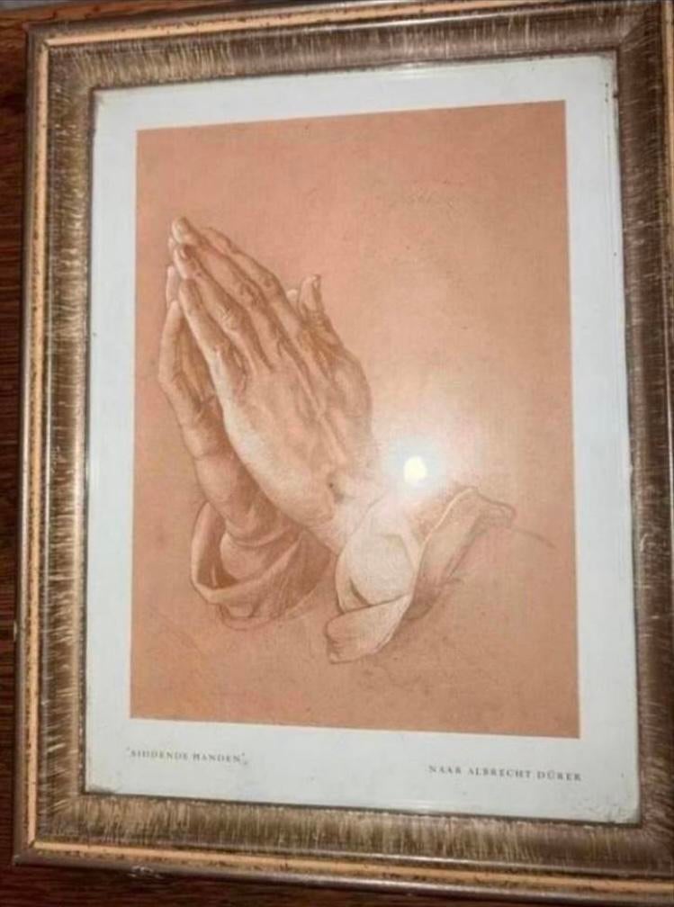 Biddende handen naar Albrecht Dürer .. mooi!!, Ophalen of Verzenden