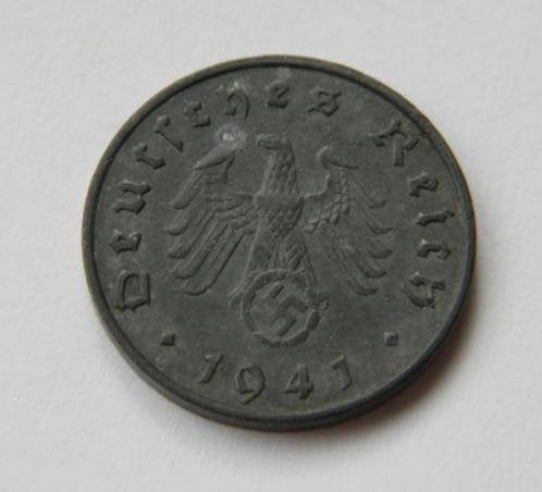 Duitse Oorlogsmunt van 10 pf 1941 met Adel en hk, Verzenden, Overige soorten, Duitsland, Overige typen