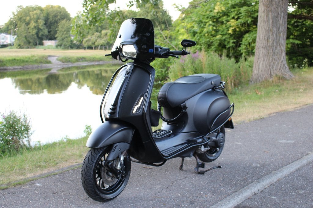 Vespa Sprint Notte Full Option Brom, BLOKREVISIE! Mat Zwart, Fietsen en Brommers, Scooters | Vespa, Ophalen, Overige modellen