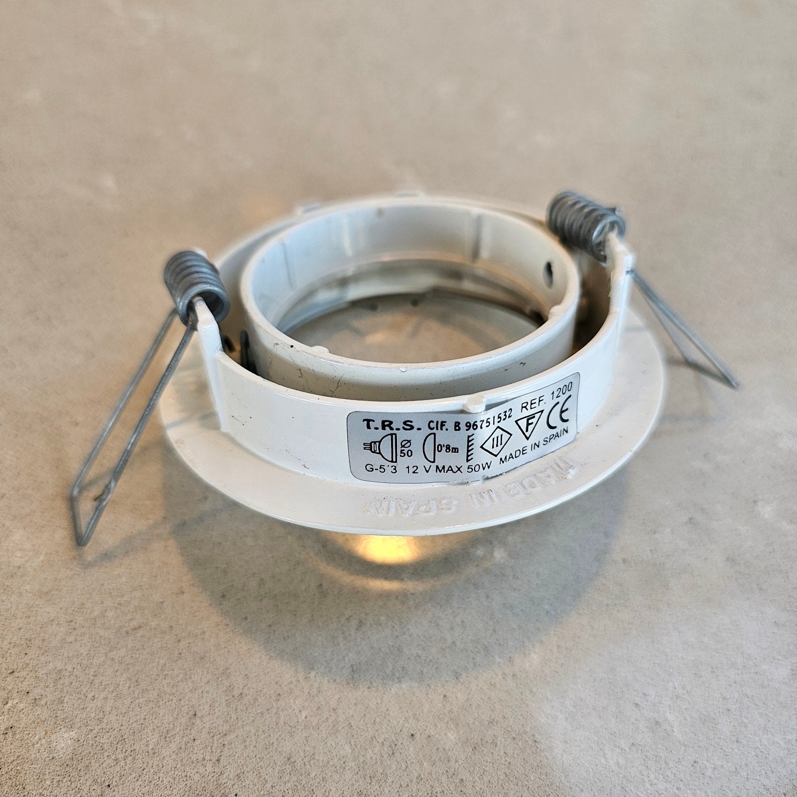 Witte Inbouwspot 8x - Zo goed als nieuw, Halogeen, Geschikt voor plafondmontage, Overige merken, GU5.3