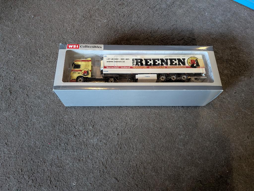 WSI Van Reenen Daf XF met Cooler Trailer, Hobby en Vrije tijd, Modelauto's | 1:50, Ophalen of Verzenden, Zo goed als nieuw, Bus of Vrachtwagen