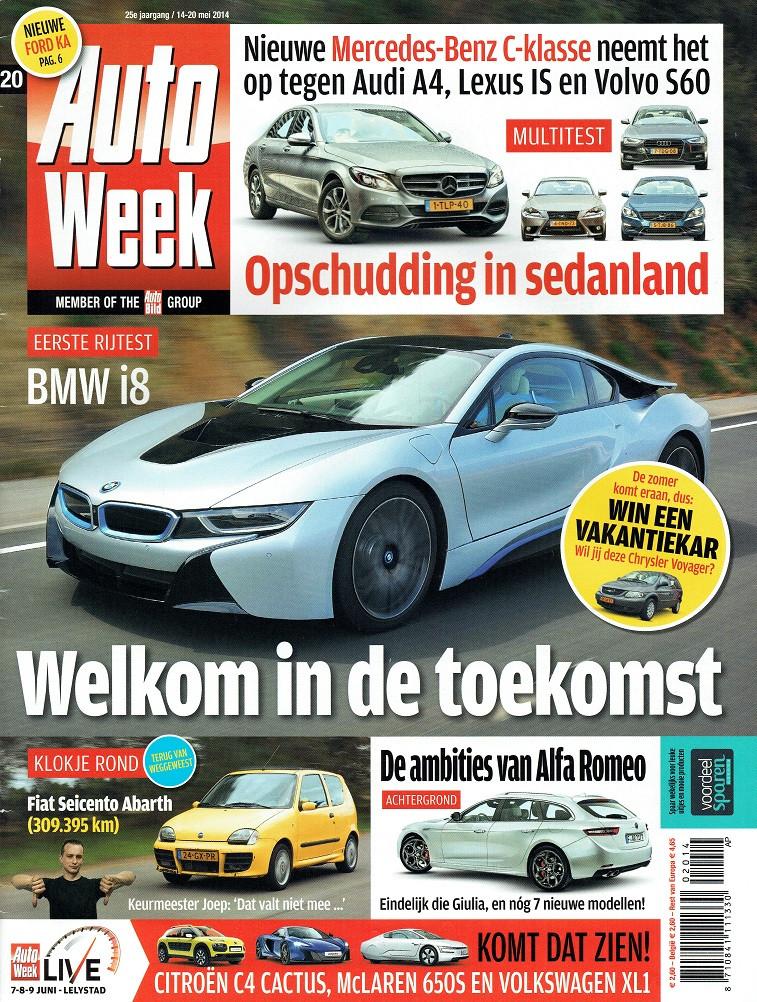 Autoweek 2014 nr. 20 (o.a. Mercedes-Benz C 180 & Volvo S60), Verzenden, Gelezen, Algemeen