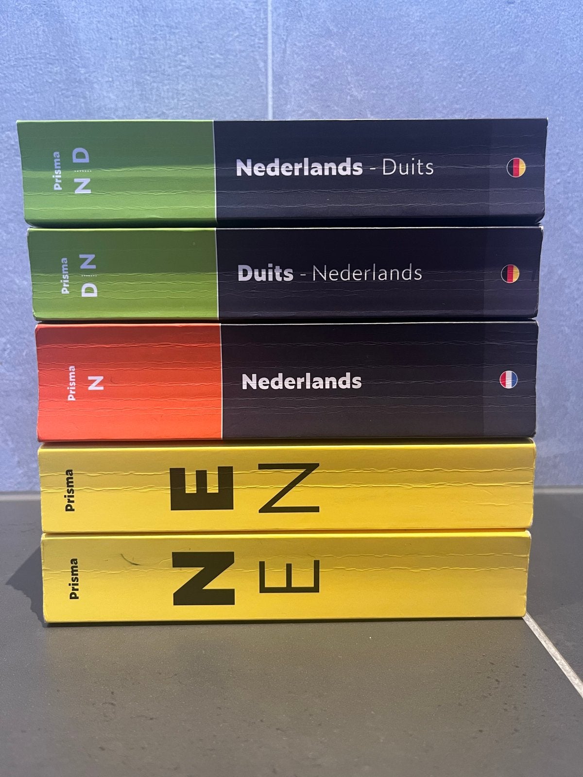 Prisma woordenboeken: Nederlands, Duits, Engels (5 stuks), Verzenden, Gelezen, Prisma of Spectrum, Nederlands