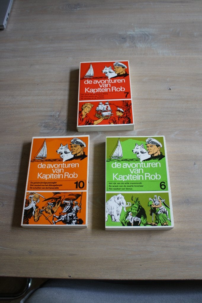Skarabee pockets kapitein Rob, deel 6, 7  en 10, Meerdere stripboeken, Ophalen of Verzenden, Gelezen