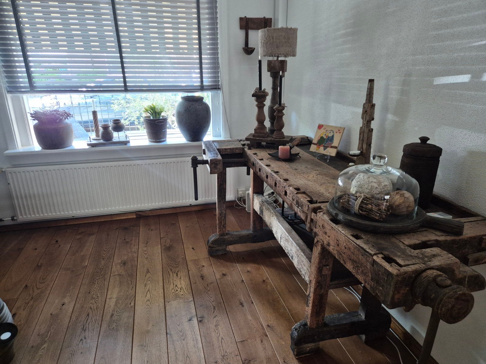 Oude werkbank, Ophalen, Gebruikt, Parket