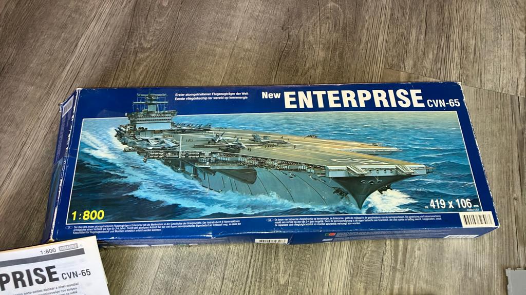Kitech 1:800 schaalmodel USS Enterprise CVN-65 vliegdekschip, Overige merken, Ophalen of Verzenden, Zo goed als nieuw, Groter dan 1:32