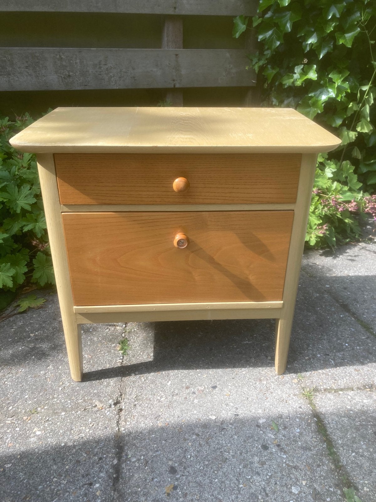 Twee vintage kastjes in bijzonder groen, Ophalen, Gebruikt