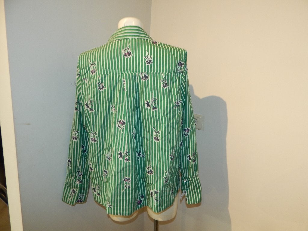 Studio Anneloes mooie blouse groen strepen bloemen XL, Studio Anneloes, Maat 46/48 (XL) of groter, Ophalen of Verzenden, Zo goed als nieuw