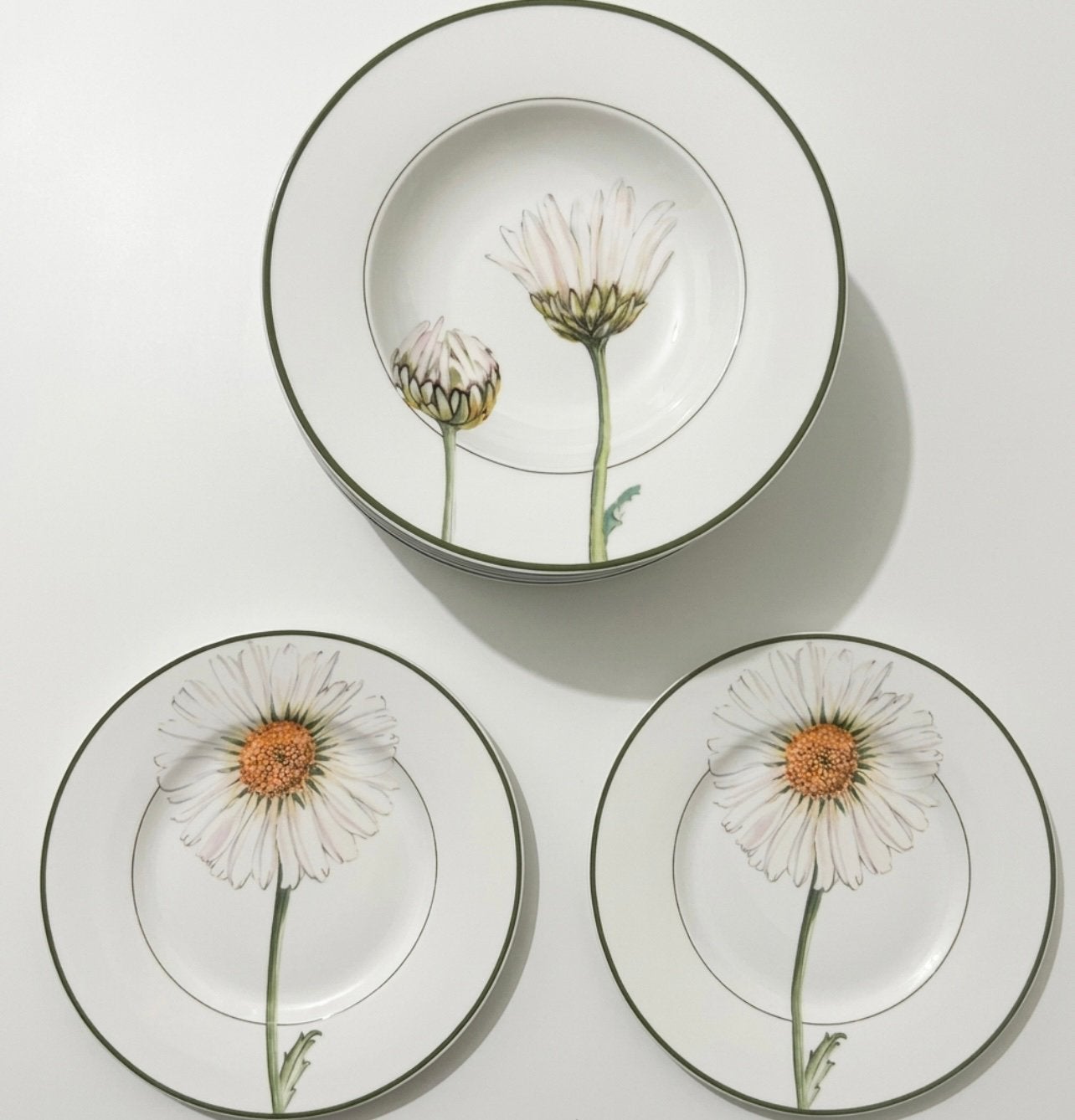 Villeroy & Boch Flora Margriet / Marguerite Bordenset 12x, Villeroy & Boch, Ophalen of Verzenden, Zo goed als nieuw, Bord(en)
